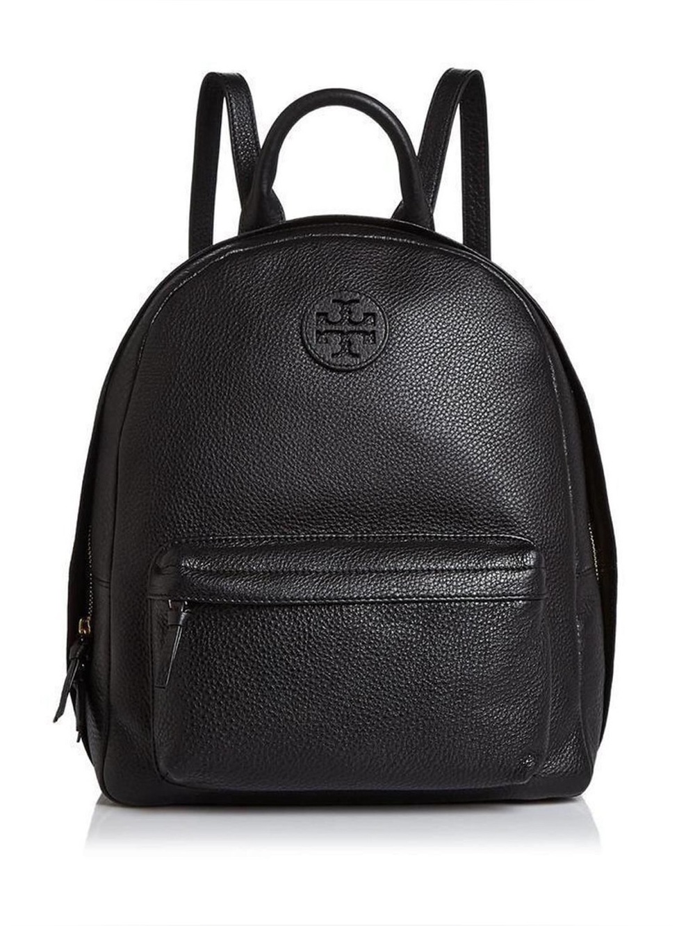 Tory Burch Black Pebbled Leather Backpack